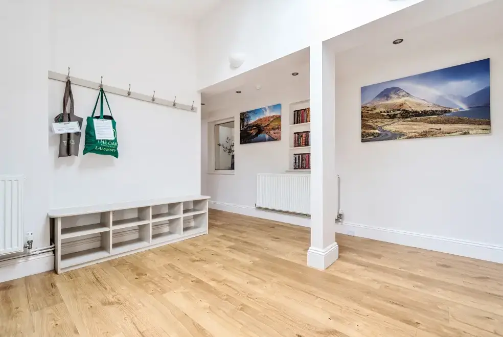 Boot room at The Oaks