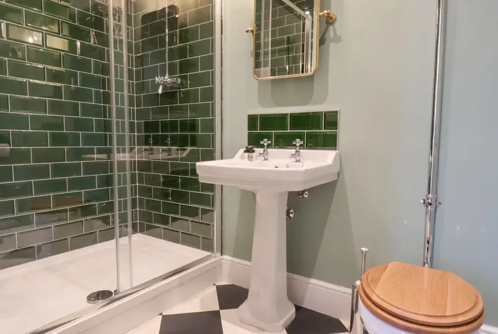 Shower room at The Old Guard House