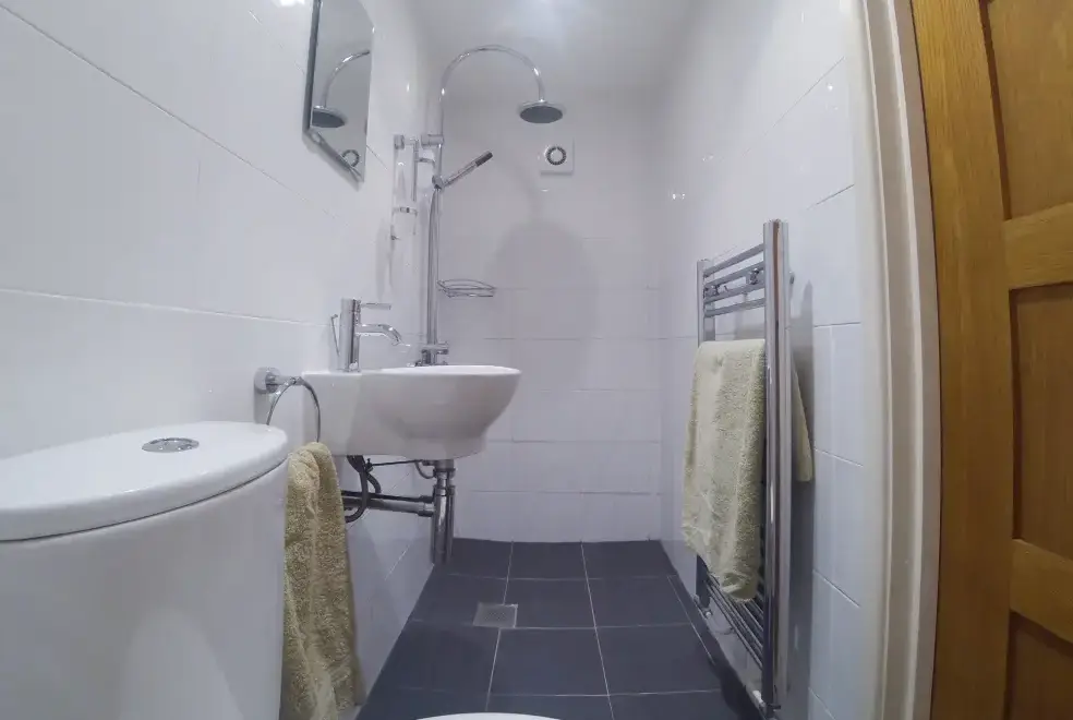 Shower room at The Old Milking Parlour