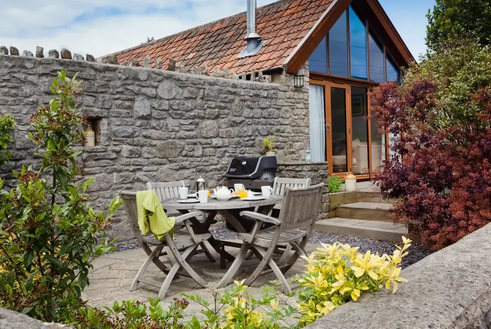 Patio area at The Old Milking Parlour