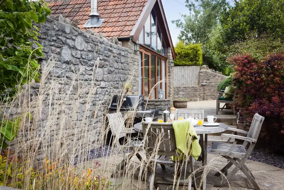 Patio area at The Old Milking Parlour