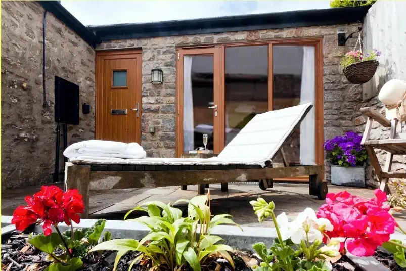 Patio area at The Old Milking Parlour