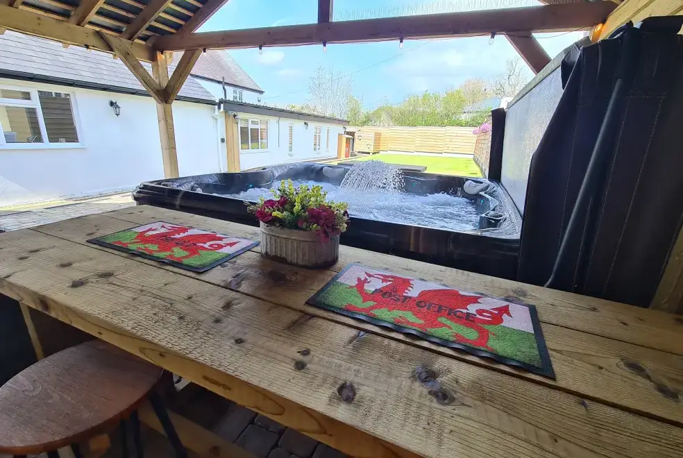 Private Hot Tub at The Old Post Office