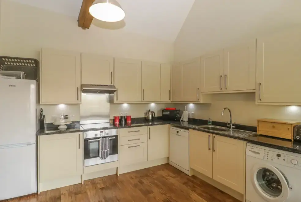 Well equipped kitchen at The Old Stables Holiday Barn