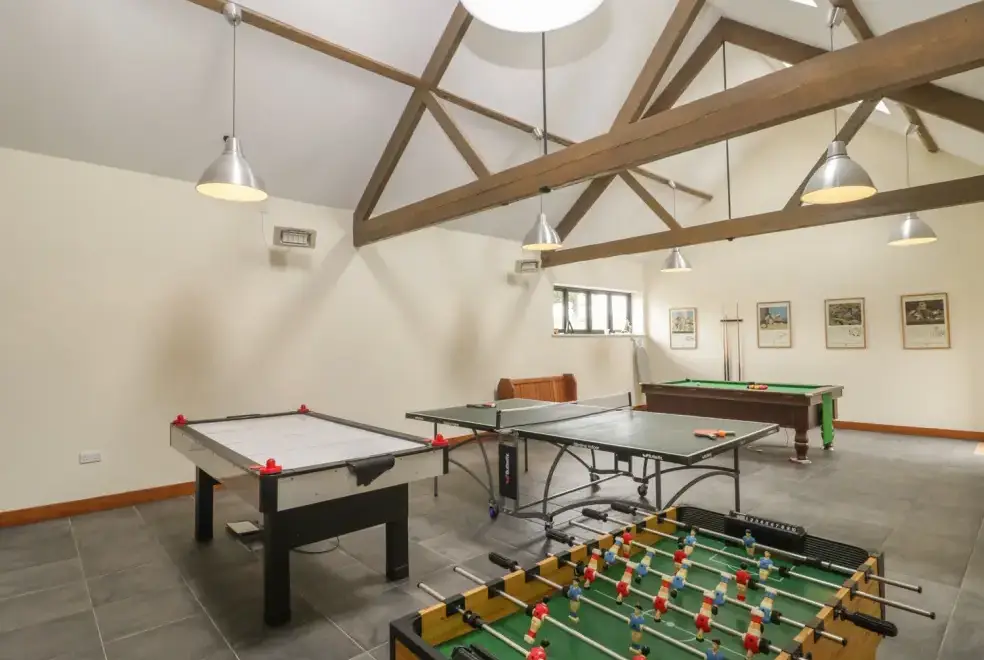 Games Room at The Old Stables Holiday Barn