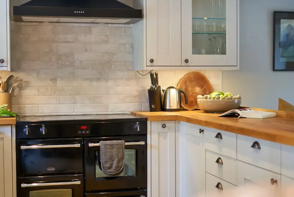 Farmhouse style kitchen at The Old Water Mill