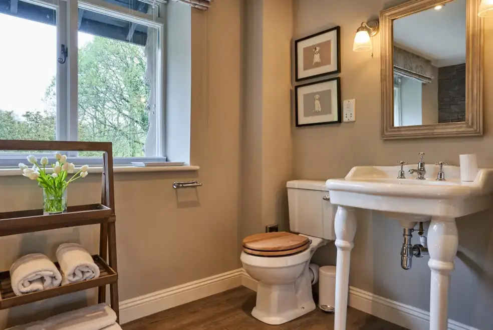 Ensuite bathroom at The Old Water Mill