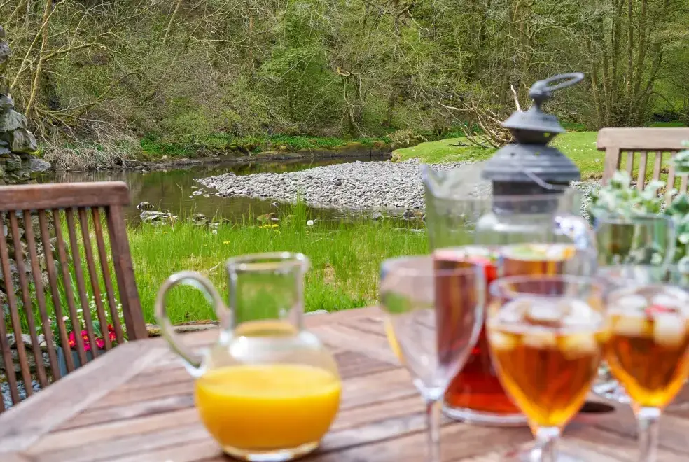 Countryside views at The Old Water Mill