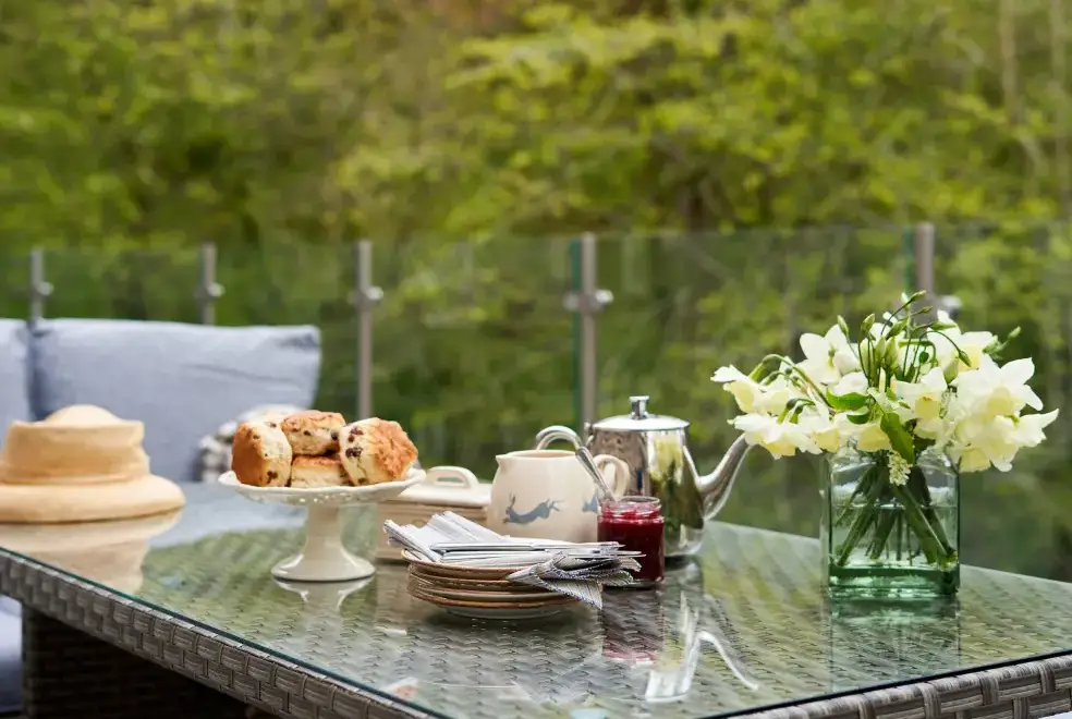 Patio area at The Old Water Mill