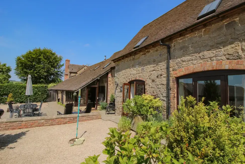 The Olde Cow House, Shropshire Hills, from the outside