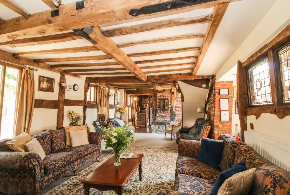 Lounge at The Olde Cow House, Shropshire Hills