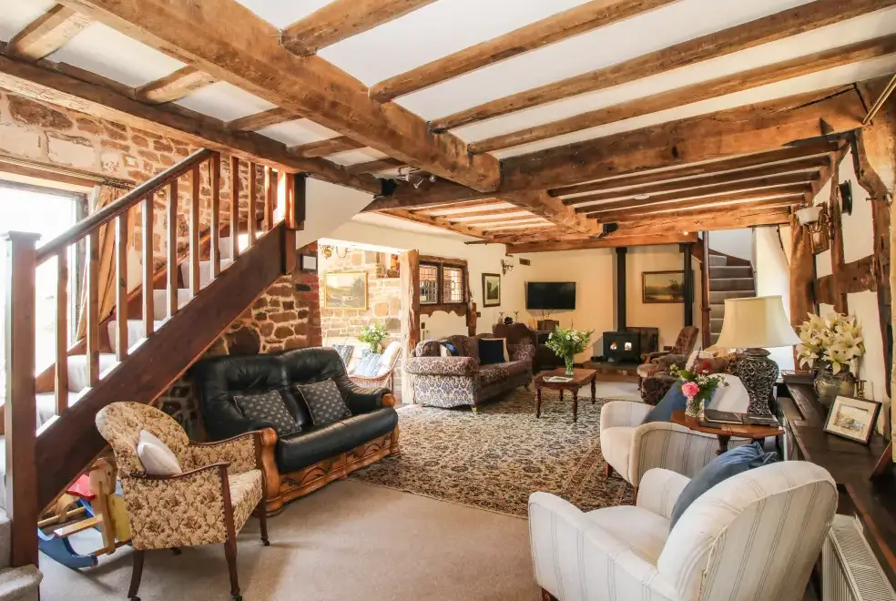 Lounge at The Olde Cow House, Shropshire Hills