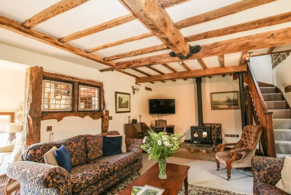 Lounge at The Olde Cow House, Shropshire Hills