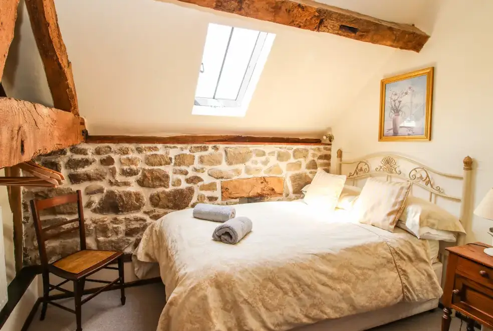 Bedroom at The Olde Cow House, Shropshire Hills