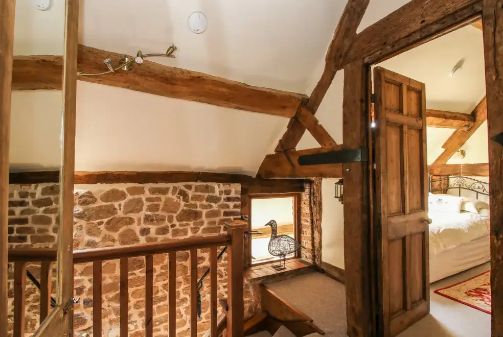 Bedroom at The Olde Cow House, Shropshire Hills
