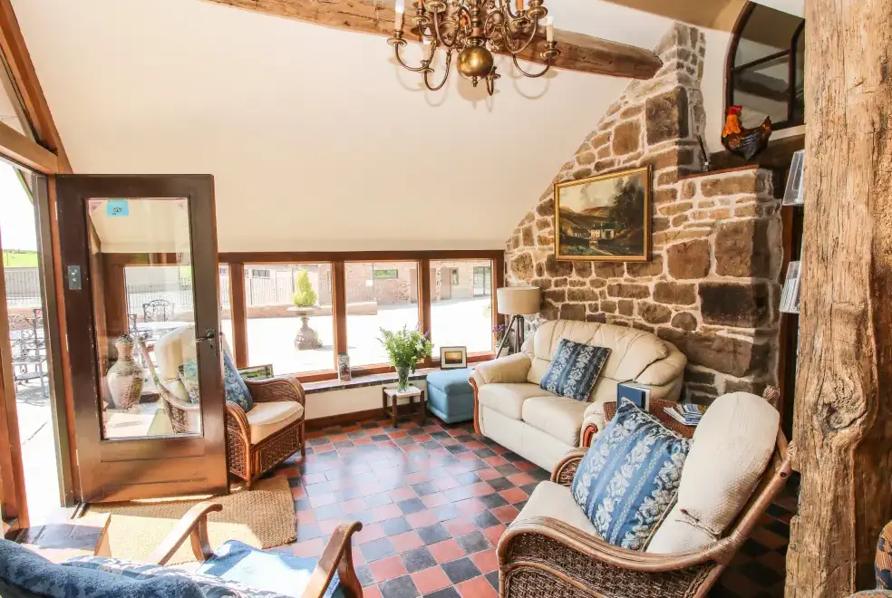 Lounge at The Olde Cow House, Shropshire Hills