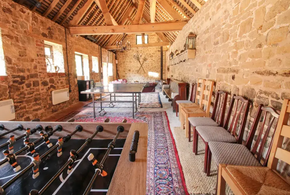 Games Room at The Olde Cow House, Shropshire Hills