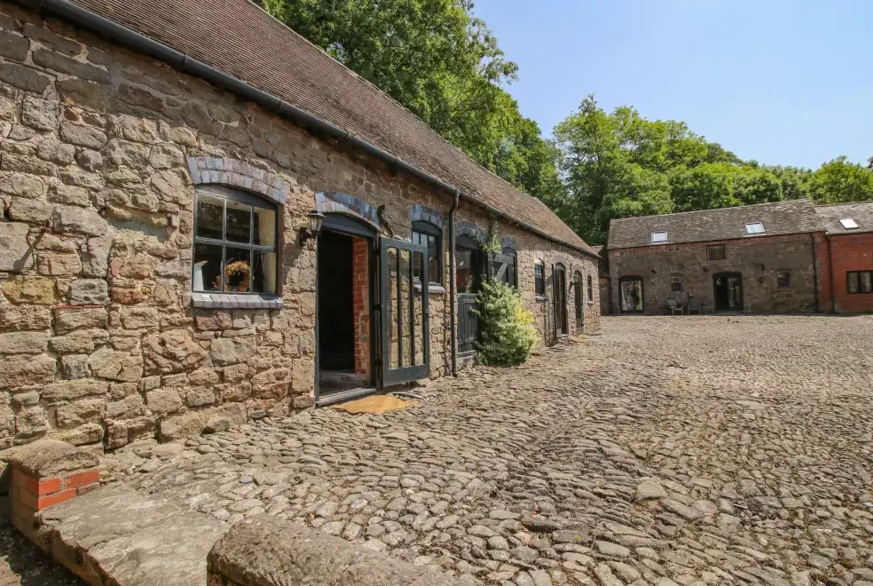 The Olde Cow House, Shropshire Hills, from the outside