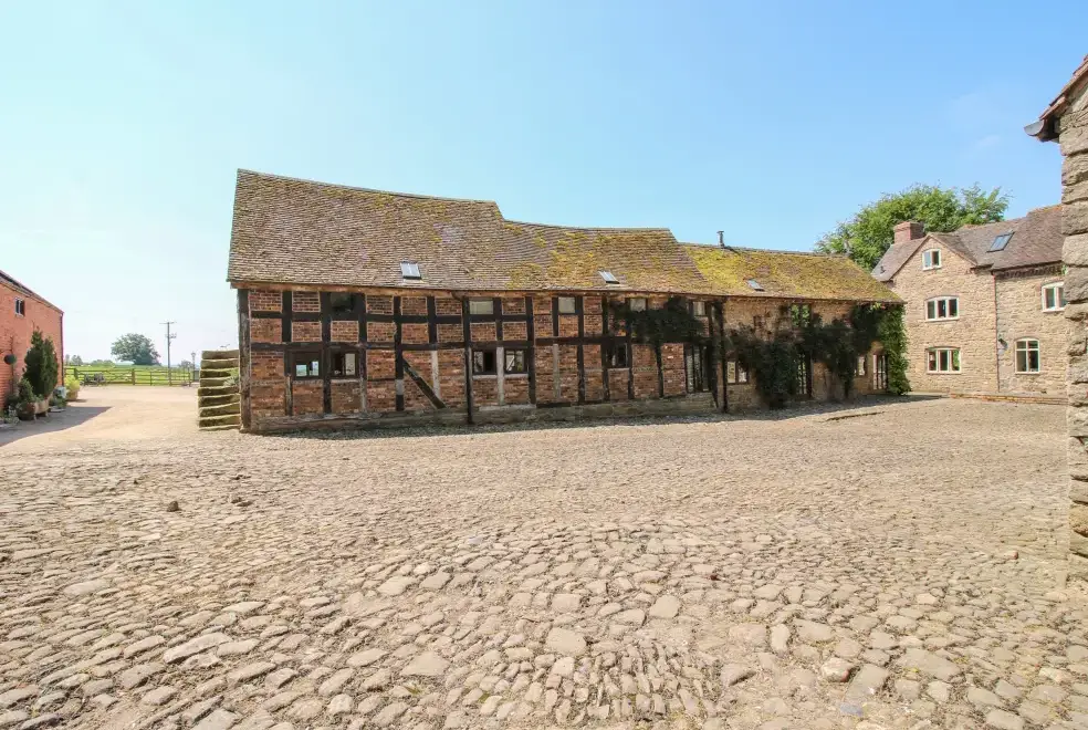 The Olde Cow House, Shropshire Hills, from the outside