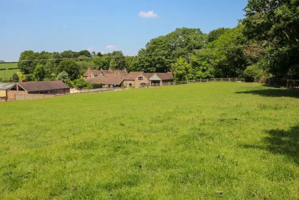 Countryside views at The Olde Cow House, Shropshire Hills
