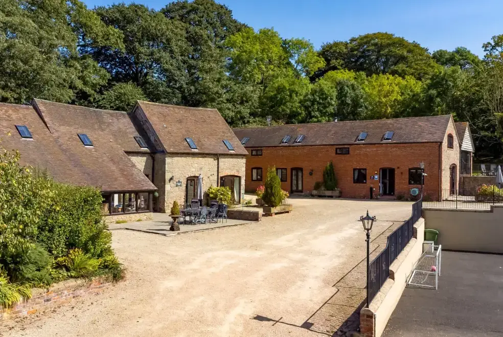 The Olde Cow House, Shropshire Hills, from the outside