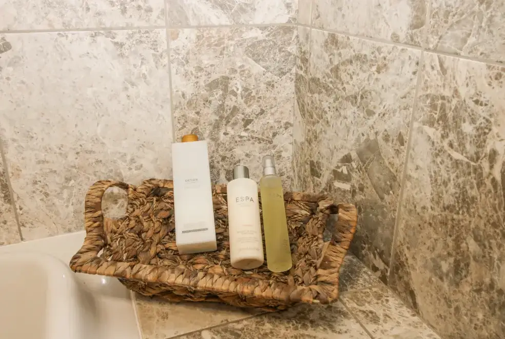 Shower room at The Owl Barn