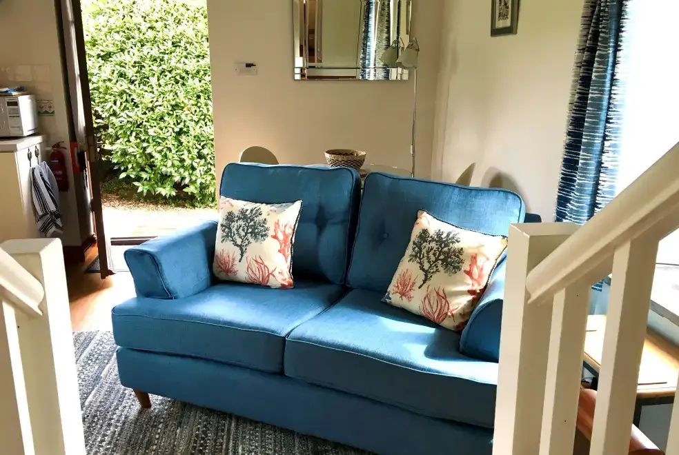 Lounge at The Owlery, romantic couples' cottage