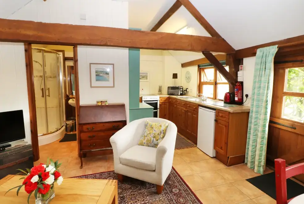 Open plan living area at The Pottery