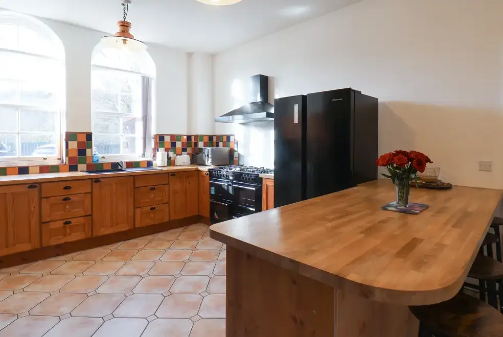 Farmhouse style kitchen at The Power House