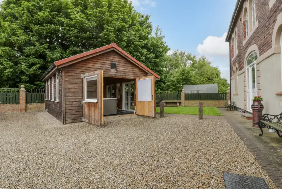 Enclosed garden at The Power House