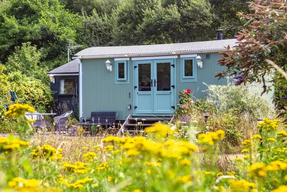 Countryside views at The Shepherd's Hut