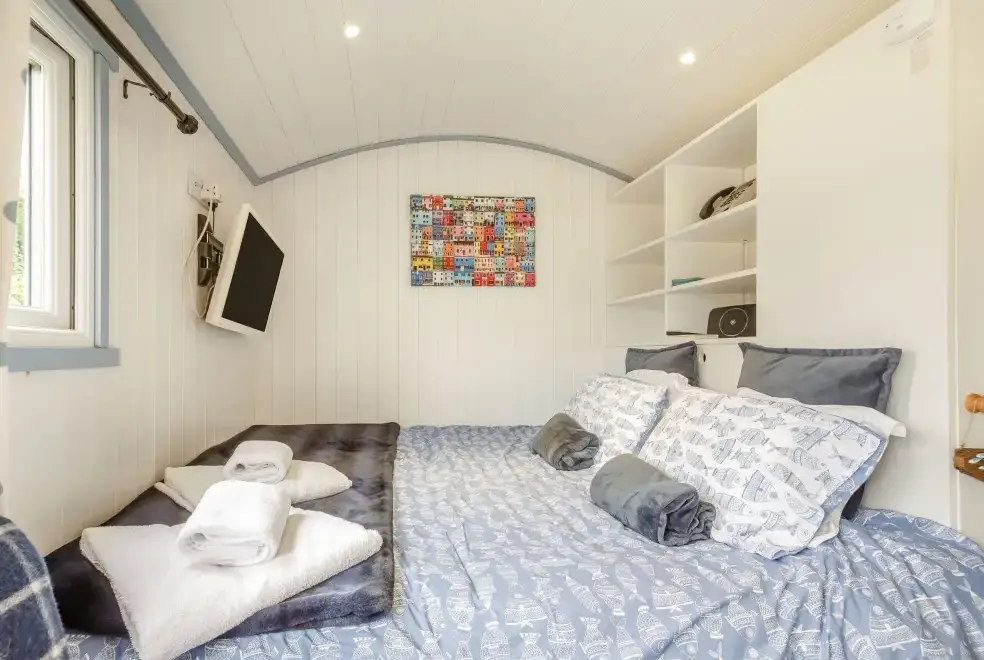 Bedroom at The Shepherd's Hut