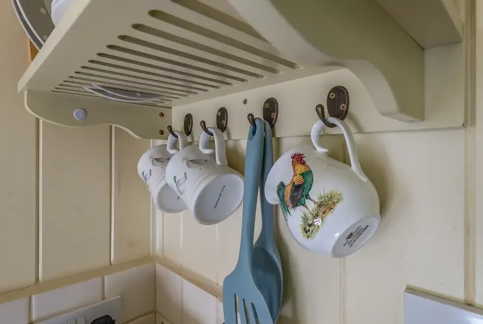 Kitchen/diner at The Shepherds Hut