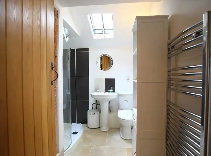 Shower room at The Shooting Folly Romantic Retreat
