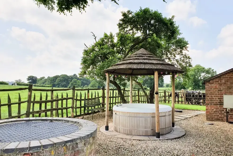 Private Hot Tub at The Shooting Folly Romantic Retreat