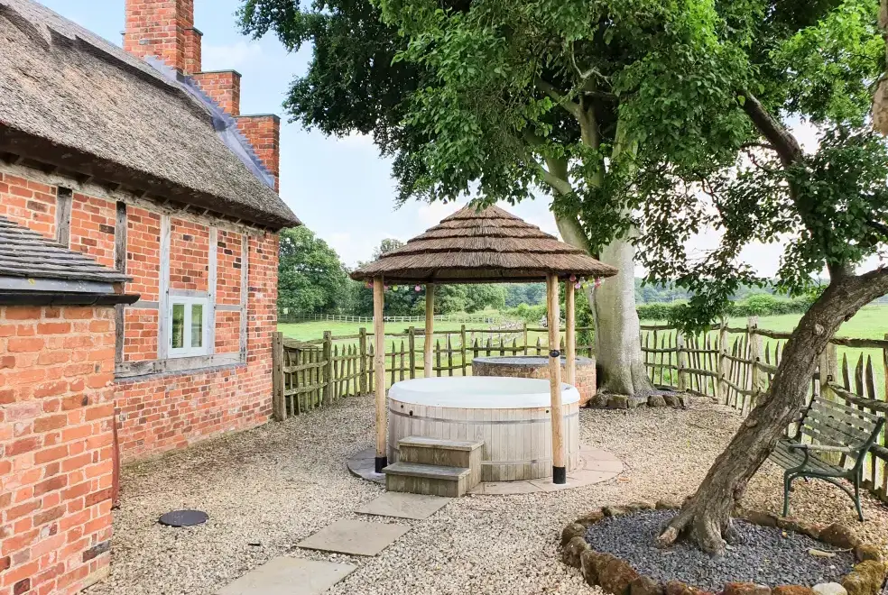 Private Hot Tub at The Shooting Folly Romantic Retreat