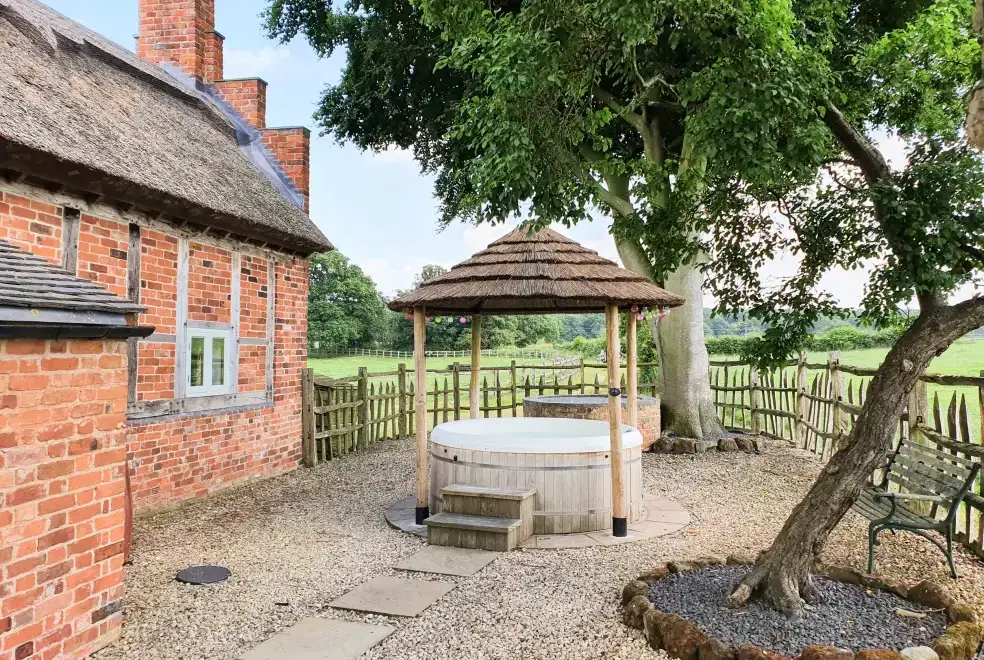 Private Hot Tub at The Shooting Folly Romantic Retreat