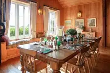 Dining room at The Shooting lodge, Wrackleford Estate