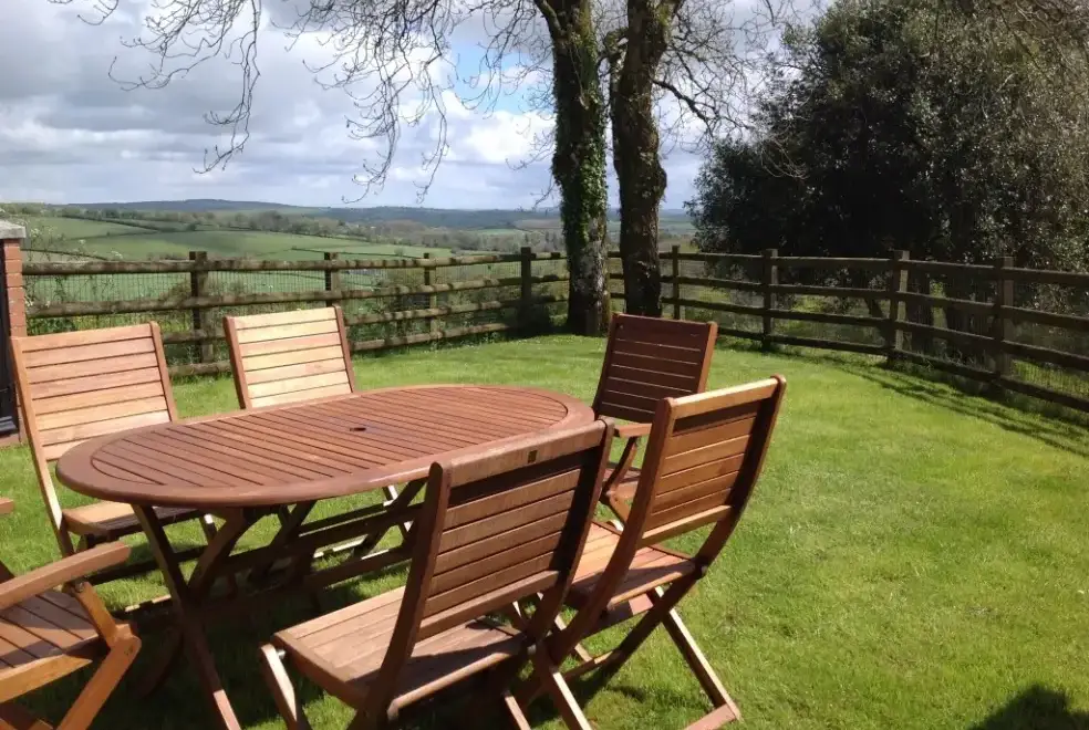 Garden furniture at The Smithy at Three Gates Farm