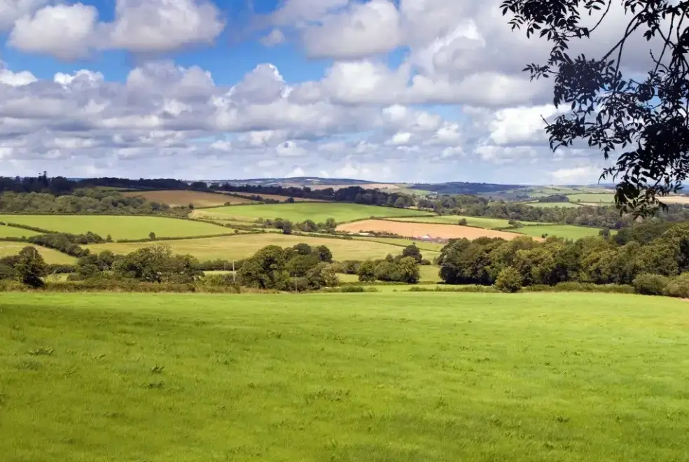 Countryside views at The Smithy at Three Gates Farm