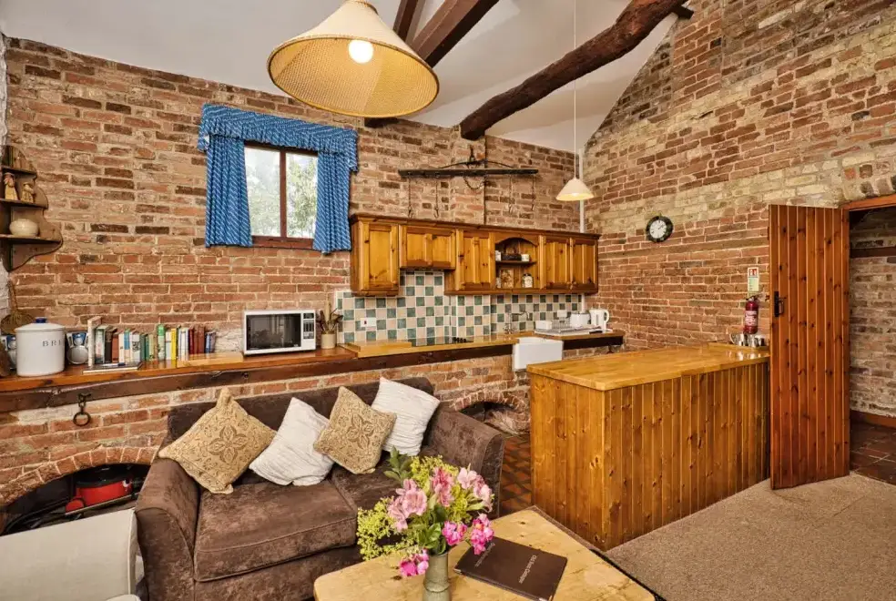 Farmhouse style kitchen at The Stable, Old Barn Cottages