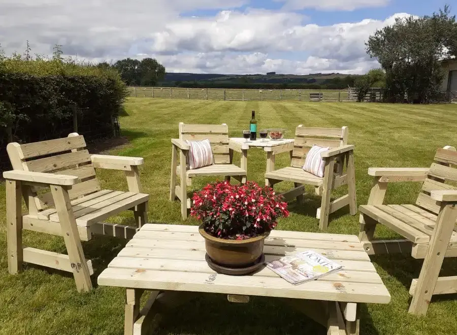 Garden furniture at The Stables Holiday Cottage