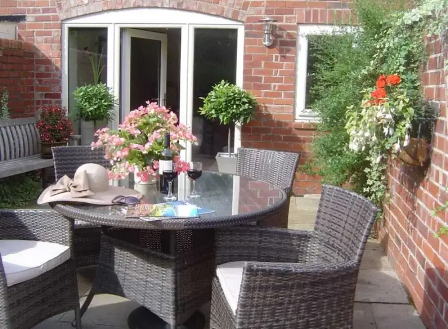 Patio area at The Stables Holiday Cottage