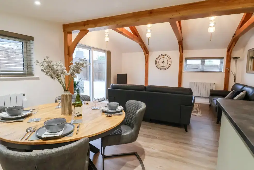 Open plan living area at The Stables @ Merrydown