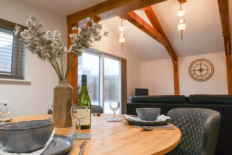 Open plan living area at The Stables @ Merrydown