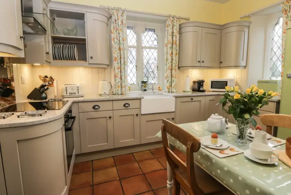 Farmhouse style kitchen at The Station House