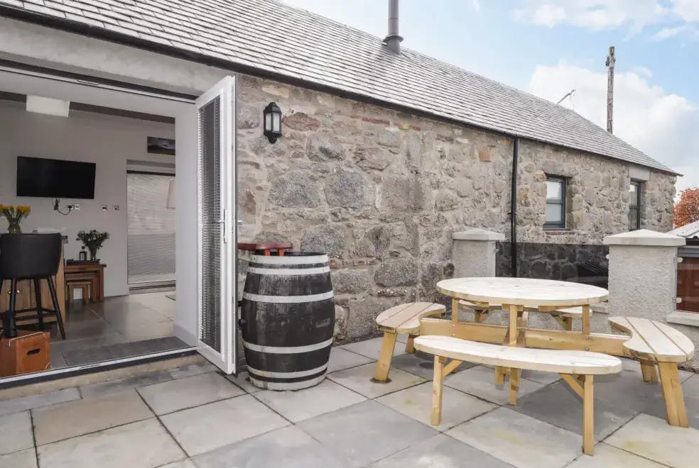 Patio area at The Steading