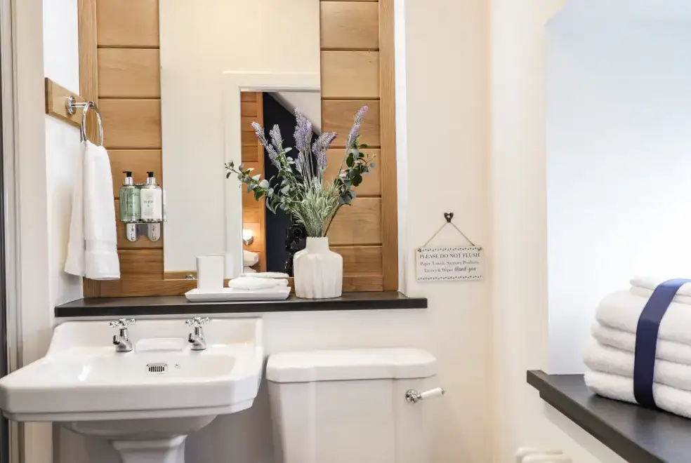 Ensuite bathroom at The Steading