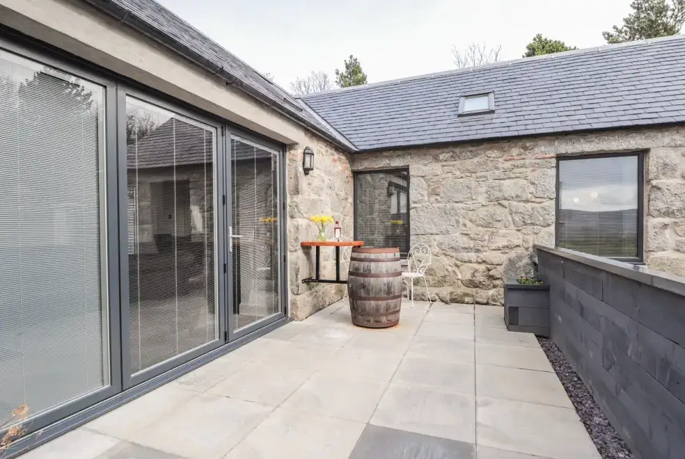 Patio area at The Steading