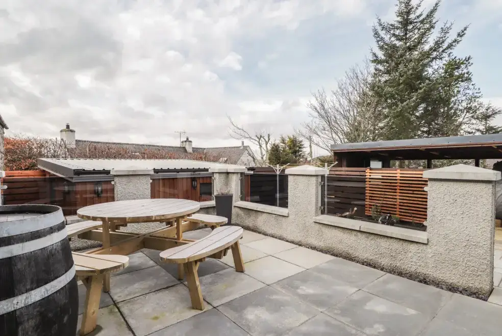 Patio area at The Steading